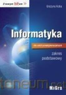 Okładka książki Informatyka LO Z nowym bitem ZP w.2015 MIGRA