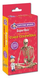 Okładka książki Kapitan Nauka SuperQuiz: Ciało człowieka EDGARD