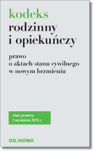 Okładka książki Kodeks rodzinny i opiekuńczy