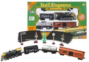 Okładka książki Kolejka na baterie fenfa int'l express 4 wagony