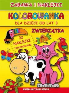 Okładka książki Kolorowanka dla dzieci od lat 3 Zwierzątka