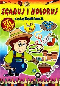 Okładka książki Kolorowanka. Zgaduj i koloruj