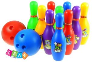 Opakowanie Kolorowy zestaw kręgli 10 sztuk + 2 kule