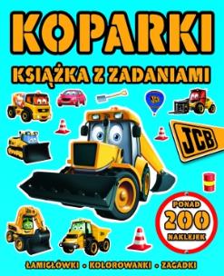 Okładka książki Koparki książka z zadaniami