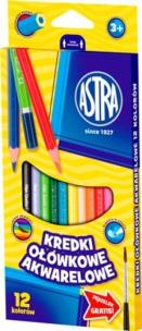 Opakowanie Kredki ołówkowe akwarelowe 12 kol. + pędzelek