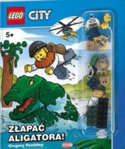 LEGO City. Złapać aligatora. Autor: Gregory Farshtey. Multiszop.pl Okładka książki LEGO City. Złapać aligatora