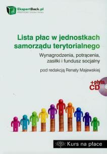 Okładka książki Lista płac w jednostkach samorządu terytorialnego + CD