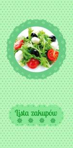 Opakowanie Lista zakupów okładka miętowa