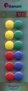 Opakowanie Magnesy do tablic 22 mm 12 sztuk