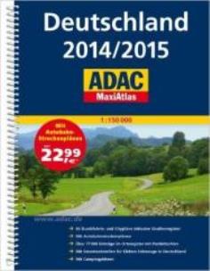 Okładka książki MaxiAtlas ADAC. Deutschland 2014/2015