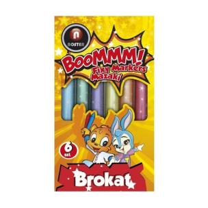 Opakowanie Mazaki brokatowe Boommm 6 kolorów