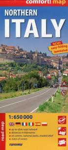 Opakowanie Northern Italy laminowana mapa samochodowa 1:650 000