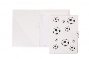 Opakowanie Notes A5 na rzep w kratkę Piłki