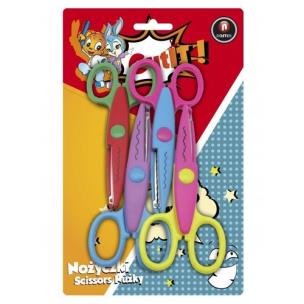 Opakowanie Nożyczki szkolne Wzorki 4 sztuki