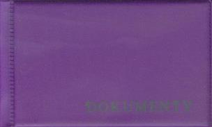 Opakowanie Okładka na dokumenty mała fioletowa