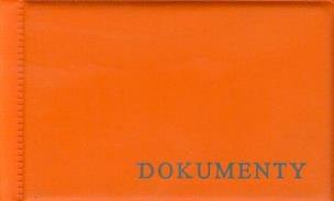 Opakowanie Okładka na dokumenty mała pomarańczowa