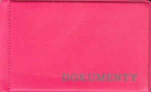 Opakowanie Okładka na dokumenty małe różowa