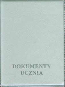 Opakowanie Okładka na dokumenty ucznia pionowa srebrna