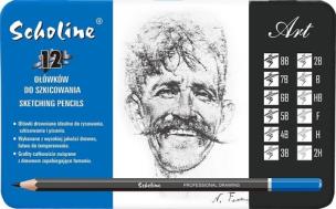 Opakowanie Ołówki techniczne do szkicowania 8B-2H 12 sztuk