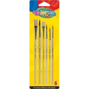 Opakowanie Pędzelki szkolne Colorino Kids 6 sztuk