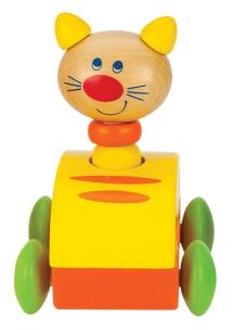 Opakowanie Piszczący Samochodzik Kot żółty