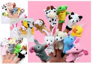 Opakowanie Pluszaki nakładane na palce 10 sztuk