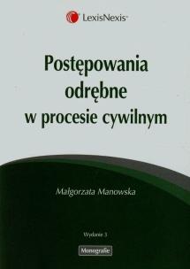 Okładka książki Postępowania odrębne w procesie cywilnym