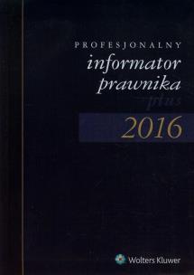 Opakowanie Profesjonalny informator prawnika plus 2016