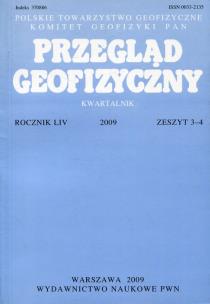 Opakowanie Przegląd Geofizyczny Rocznik LIV 2009 Zeszyt 3-4