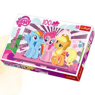 Okładka książki Puzzle 100 My Little Pony Przyjaciółki TREFL