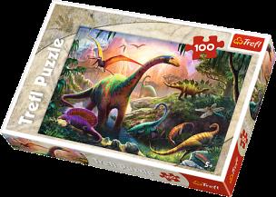 Opakowanie Puzzle 100 Świat dinozaurów