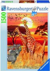 Opakowanie Puzzle 1500 Afrykański zachód słońca
