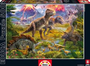 Opakowanie Puzzle 500 Dinozaury