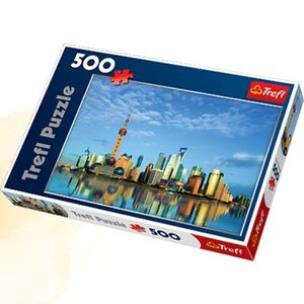 Okładka książki Puzzle 500 Szanghaj, Chiny TREFL