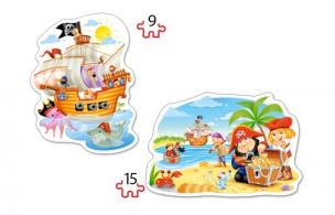 Okładka książki Puzzle Contour 2x Pirate Treasure