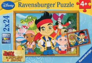 Opakowanie Puzzle Disney Jake i poszukiwanie skarbów 2x24