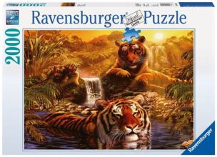 Opakowanie Puzzle Kąpiel tygrysów 2000