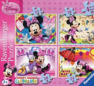 Opakowanie Puzzle Klub Przyjaciół Myszki Miki 4w1