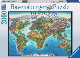 Opakowanie Puzzle Mapa świata 2000