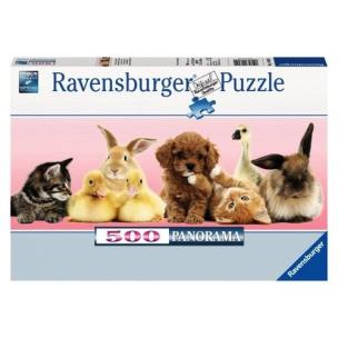 Opakowanie Puzzle Panorama Zwierzęcy przyjaciele 500