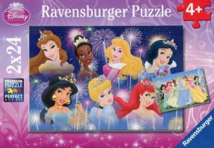 Opakowanie Puzzle Spotkanie Księżniczek 2x24