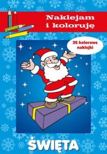 Okładka książki Święta - naklejam i koloruję