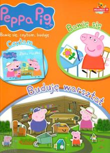 Okładka książki Świnka Peppa Bawię się, czytam... Buduję warsztat