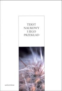 Okładka książki Tekst naukowy i jego przekład