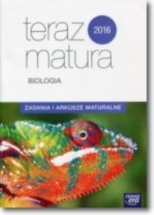 Okładka książki Teraz matura 2016 Biologia Zadania i arkusze ZR