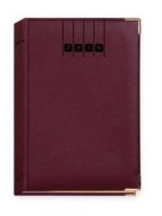 Okładka książki Terminarz 2016 - A5 Lux - złocony bordowy