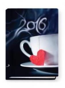 Okładka książki Terminarz 2016 - B7 Kolorowy - filiżanka