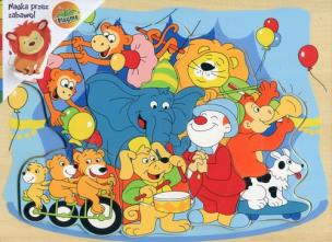 Opakowanie Układanka drewniana ze słonikiem