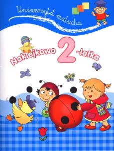Okładka książki Uniwersytet malucha. Naklejkowo 2-latka