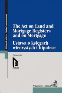 Opakowanie Ustawa o księgach wieczystych i hipotece The Act on Land and Mortgage Registers and on Mortgage